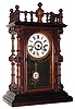 Welch, Spring and Co., Forestville, Conn., "Gerster, V.P.", 8 day, time and strike, rosewood mantel clock, c1885