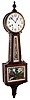 Waterbury Clock Co., Waterbury, Conn., "Willard No. 4", 8 day, time and strike, banjo clock, c1906