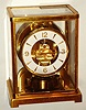 LeCoultre "Atmos" Swiss 15 jewel brass and glass mantel clock, c1955