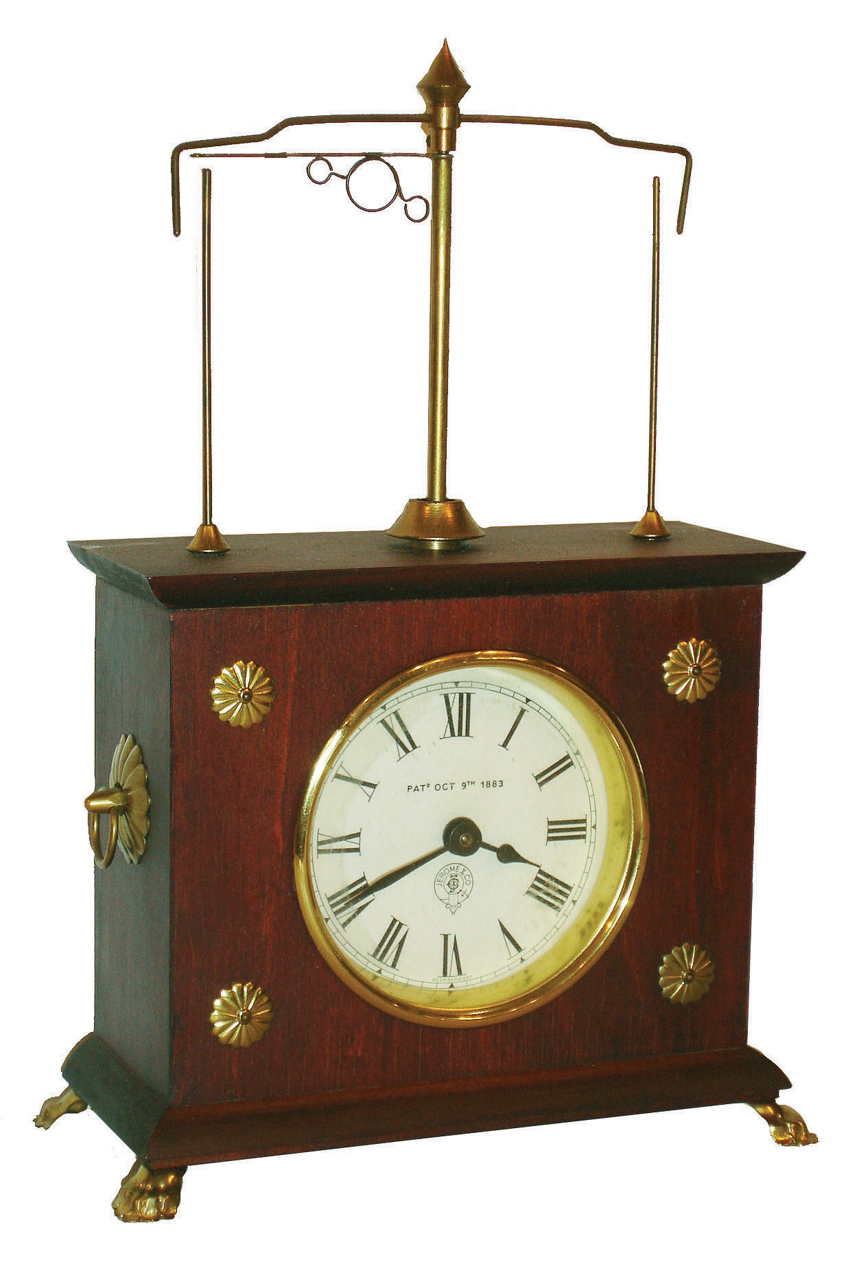 The Horolovar Co., Bronxville, New York, 8 day, "Ignatz" or flying pendulum novelty timepiece, c1970 — Antique Clocks Price Guide