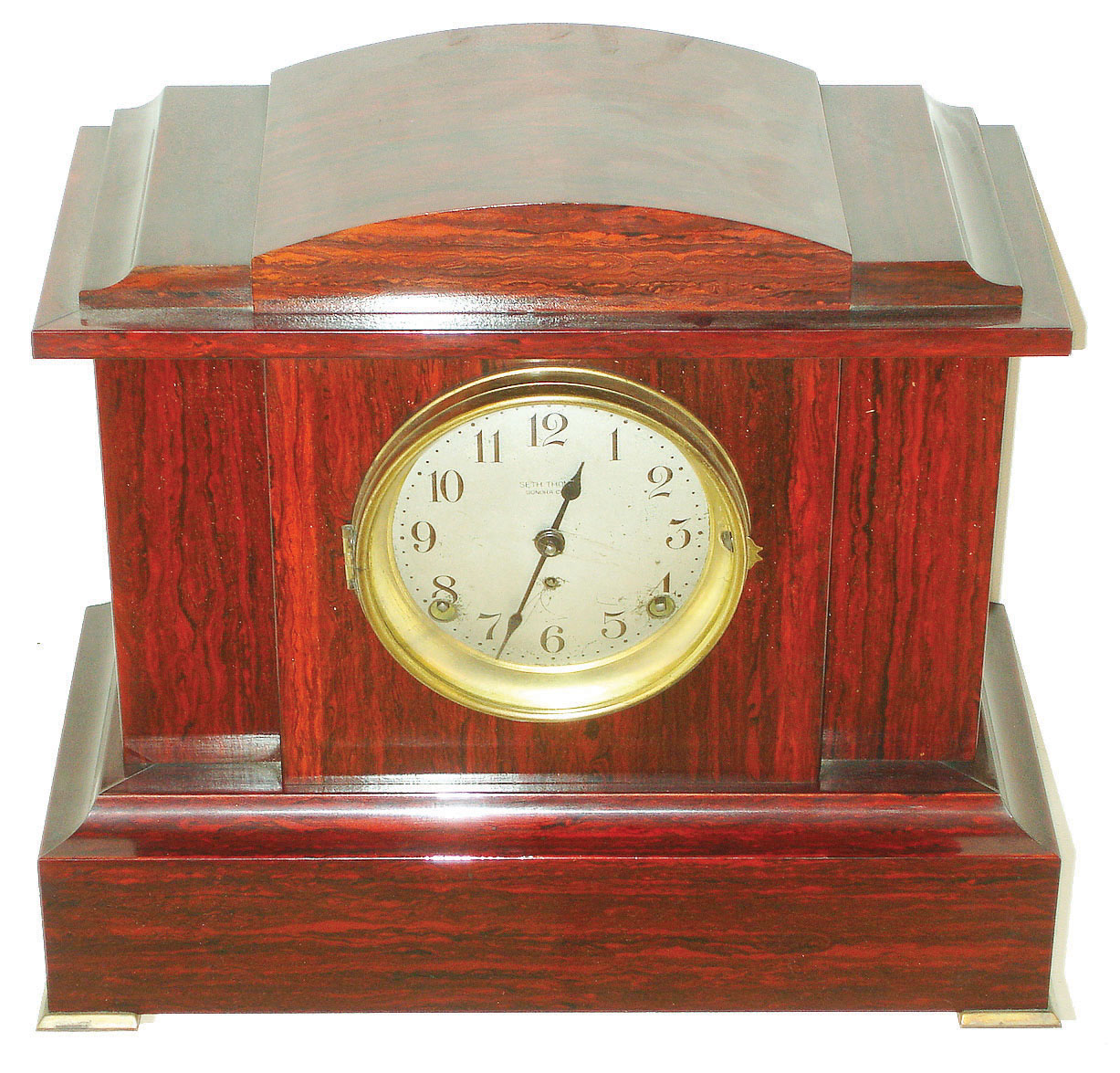 Seth Thomas Clock Co., Thomaston, Conn., "Chime Clock No. 1 Special", 8 day, time, strike and four bell Sonora chime mantel clock, c1915 — Antique Clocks Price Guide