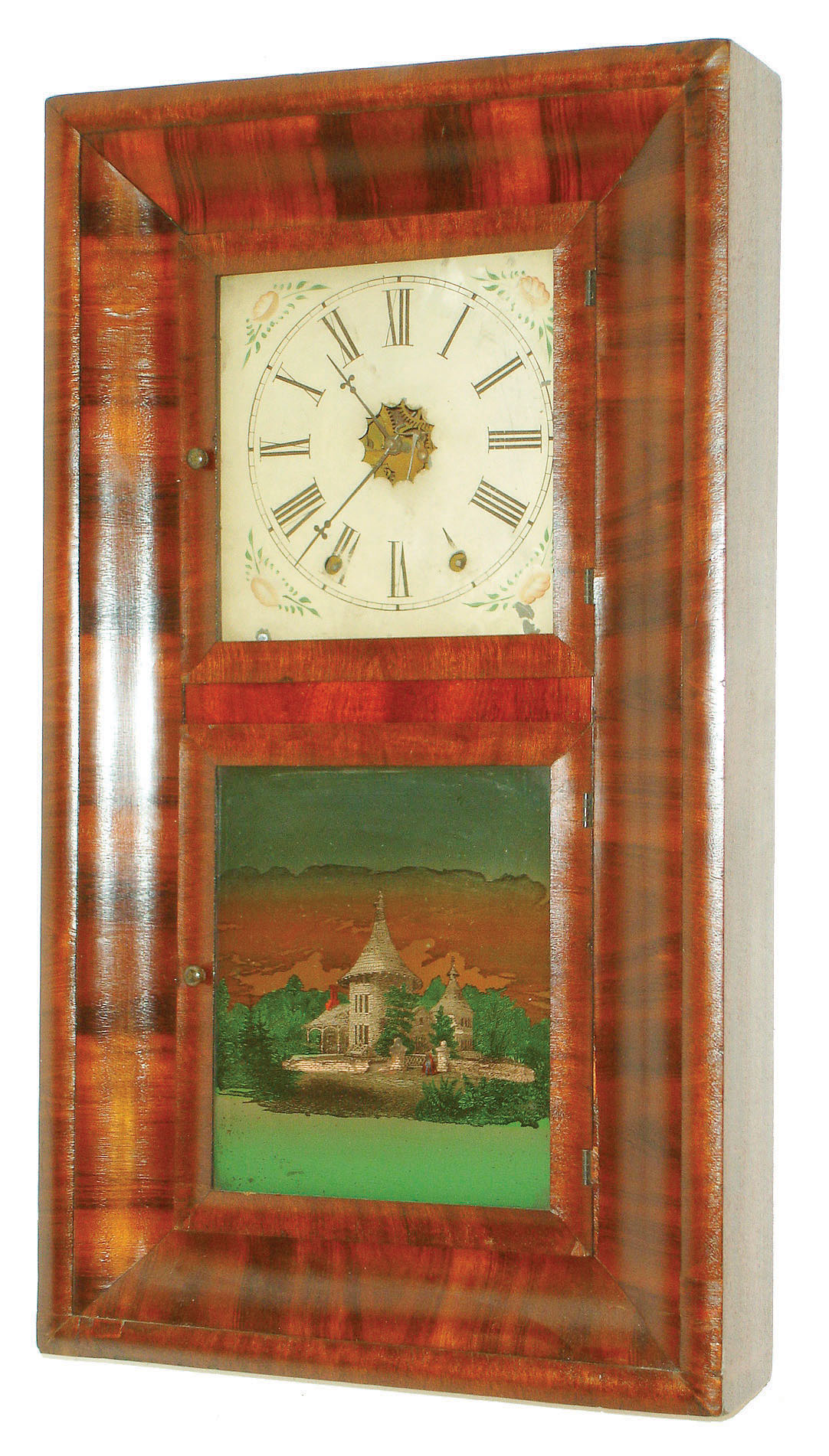Waterbury Clock Co., Waterbury, Conn., 8 day, time and strike, OOG shelf clock, c1870 — Antique Clocks Price Guide