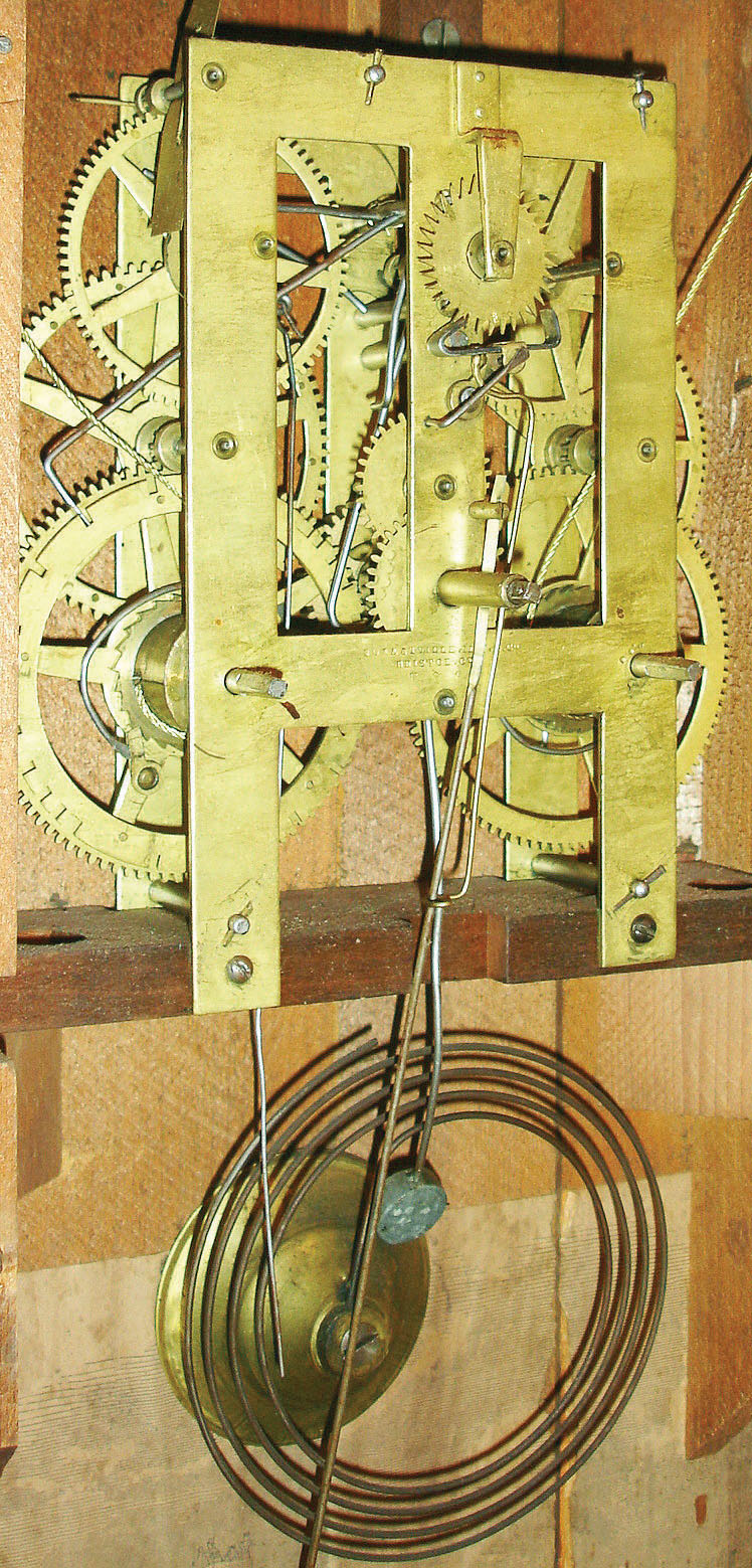 Forestville Manufacturing Co., (J.C. Brown) 8 day, time and strike OOG shelf clock, c1845 — Antique Clocks Price Guide