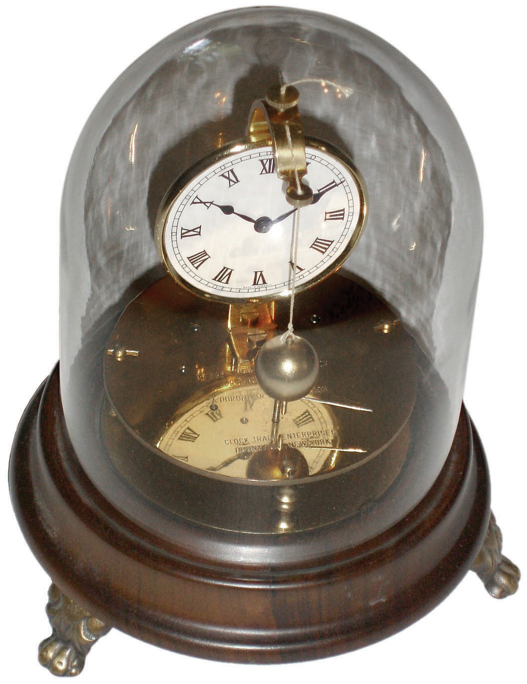 Horolovar 8-day reproduction of 1855 Briggs rotary clock, c1980 — Antique Clocks Price Guide