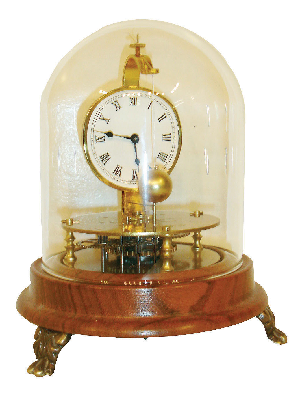 Clock Trade Enterprises Bronxville, N.Y., Horolovar German reproduction of 1855 Briggs rotary clock, c1980. — Antique Clocks Price Guide