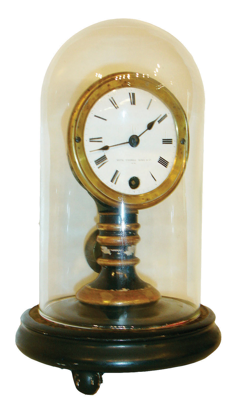 Seth Thomas Sons & Co., New York & Thomaston, Conn., 8 day, candlestick timepiece, c1870 — Antique Clocks Price Guide