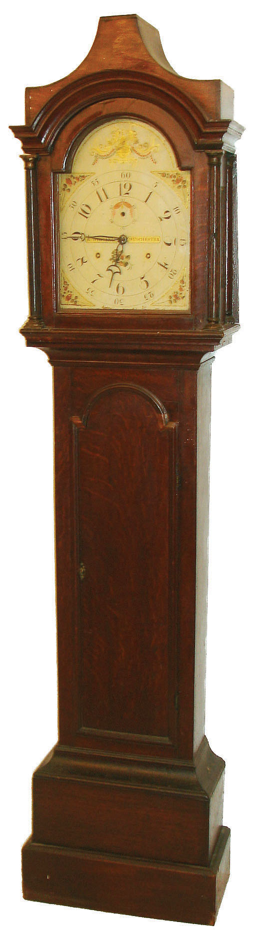 Mixed lot- Riley Whiting, Winchester, Conn., wooden works 30 hours duration movement in an English oak case, case c1790, movement c1825 — Antique Clocks Price Guide