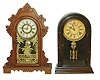 Clocks- 2 (Two): an Atkins "Centennial" and an E.N. Welch "Theo", last quarter 19th century