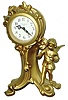 New Haven Clock Co., New Haven, Conn., "Benton" cast metal 30 hour time only novelty clock, c1913