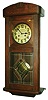 Junghans, Germany, dark oak 8 day time and strike spring wound wall clock, dated 1919