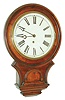 Waterbury Clock Co., Waterbury, Conn., "Office Drop", 8 day, spring brass movement wall clock or timepiece, c1875