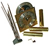 Hermle 1171-850 114 cm, 8 day triple-chime cable-wind grandfather clock movement with dial, three weights, crank, and chime rod assembly, 1999