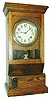 Dey Time Register, Syracuse, New York, oak 8 day punch clock, c1920