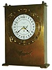 Chelsea Clock Co., Boston, 8" dial 8 day time only marine clock custom-mounted in brass porthole stand, c1965