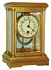 Boston Clock Co., Boston, Mass., "Delphus" 8 day time and strike tandem wind crystal regulator, c1890