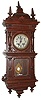 Lenzkirch, Germany, walnut 8 day quarter strike petit sonnerie wall clock, c1901