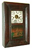 Waterbury Clock Co., Waterbury, Conn., 30 hour time and strike spring brass movement OOG shelf clock, c1860