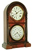 Welch, Spring & Co., Forestville, Conn.,  "Italian No. 3",  8 day time and strike double dial calendar clock, c1870