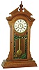 New Haven Clock Co., New Haven, Conn., "Lena", 8 day, time and strike walnut shelf clock, c1881
