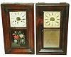 Clocks- 3 (Three): (1) A small 30 hour spring New Haven OOG, (2) A Chauncey Jerome 30 hour weight OOG and (3) An Ansonia Brass Co.30 hour weight OOG