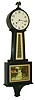 New Haven Clock Co., New Haven, Conn., "Waring", 8 day, time and strike spring brass movement banjo clock, c1923