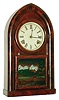Pomeroy & Parker, Bristol, Conn.,  8 day, time and strike round gothic or beehive shelf clock, c1852