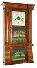 E.N. Welch Mfg. Co., 8 day, time and strike rosewood veneered column & cornice shelf clock, c1865