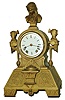 Seth Thomas Sons & Co., New York, "No. 8030" French bronze cast metal 15 day time and strike mantel clock, c1874