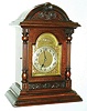 German, Wurttemberg carved walnut 8 day Westminster chime bracket clock, c1910
