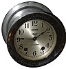 Seth Thomas "Ship's Bell No. 4" 8 day 7 jewel chrome-plated brass marine clock, 1946