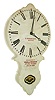 E. Howard & Co., Boston, Mass., "No. 17 Marble Dial" wall clock, 8 days, time only, weight driven movement in a white painted wooden case with marble front presented to "JOHN J. MADDEN BY HIS FRIENDS NOV. 21, 1900", c1900