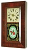 Chauncey Boardman, Bristol, Conn., 30 hour, time, strike and alarm weight wood movement bevel case shelf clock. c.1845