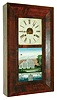 E.C. Brewster & Son, Bristol, Conn., 30 hour, time and strike weight brass movement OG shelf clock, c1855