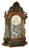 Ansonia Clock Co., Ansonia, Conn., "Triumph", 8 day, time and strike spring brass movement mirror side mantel clock, c1880