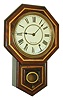 Seth Thomas Clock Co., Thomaston, Conn., "Drop Octagon 10 Inch", 8 day, time and strike schoolhouse wall clock, c1900