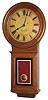 Chelsea Clock Co., Boston, "Pendulum No. 1" oak 8 day weight driven time only wall clock, c1898