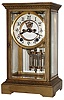 Ansonia Clock Co., New York, "Cetus" 8 day brass and beveled glass time and strike crystal regulator, visible escapement, c1914