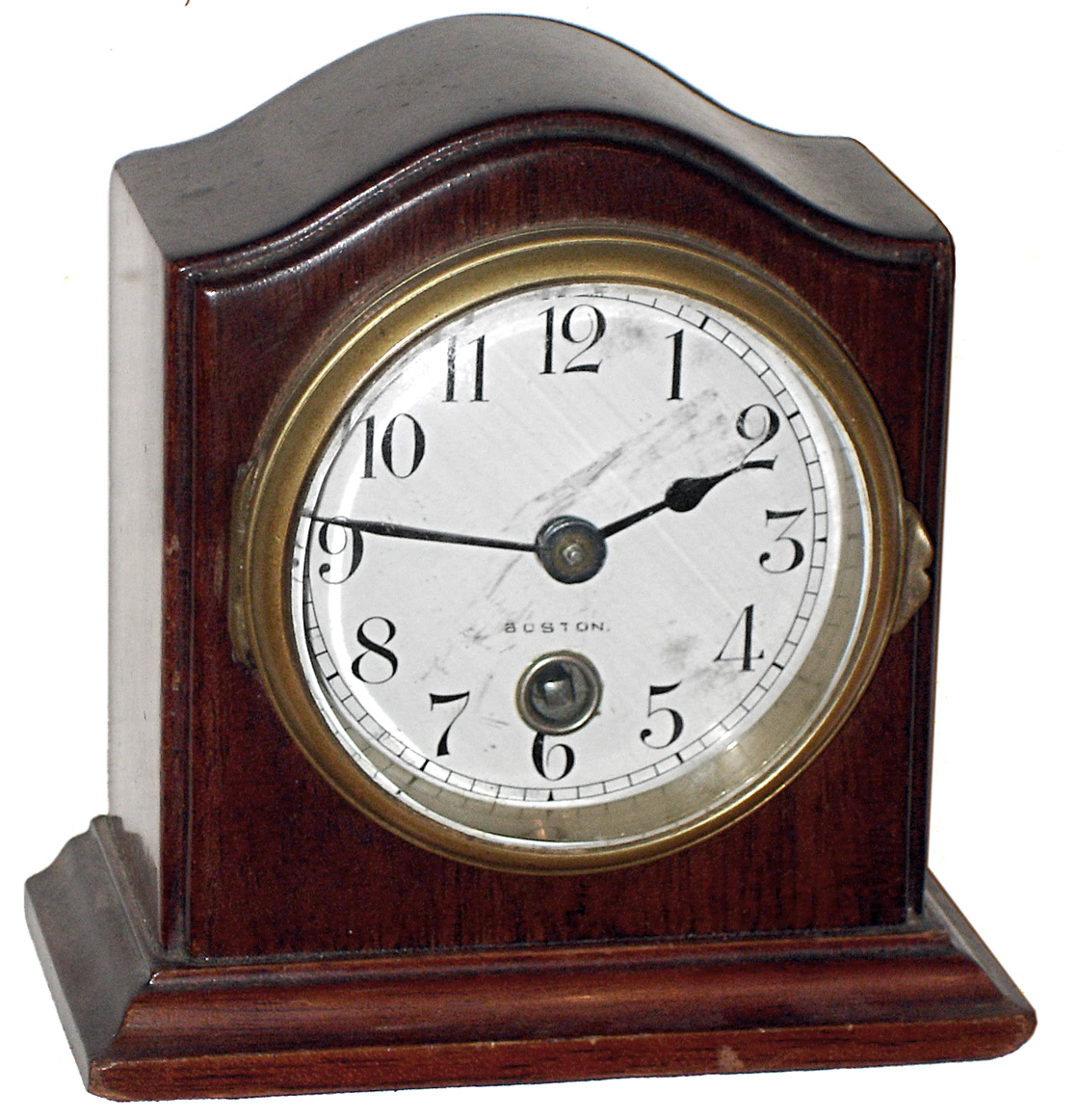Boston Clock Co., by Chelsea, 8 day miniature desk clock, c1919 — Antique Clocks Price Guide
