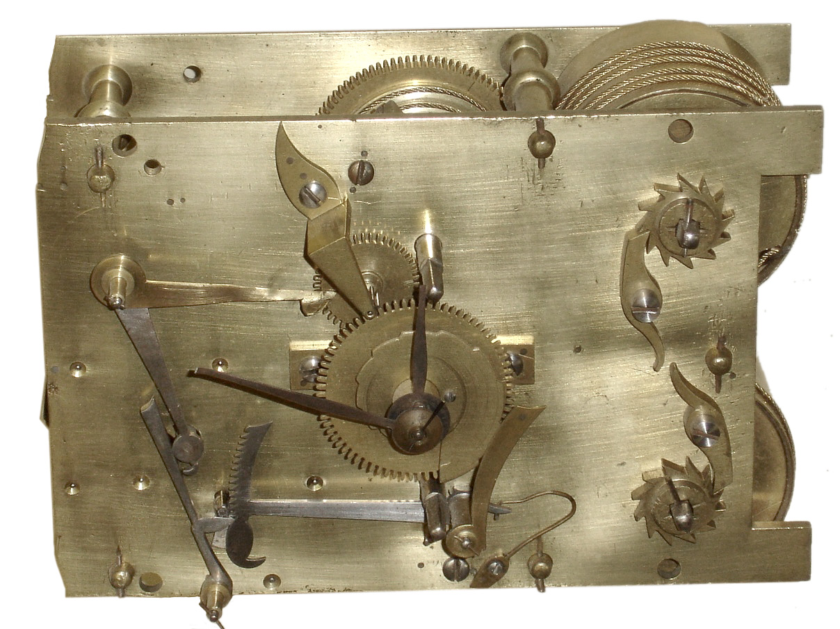 Clock Movement, English double fusee, 1900 — Antique Clocks Price Guide