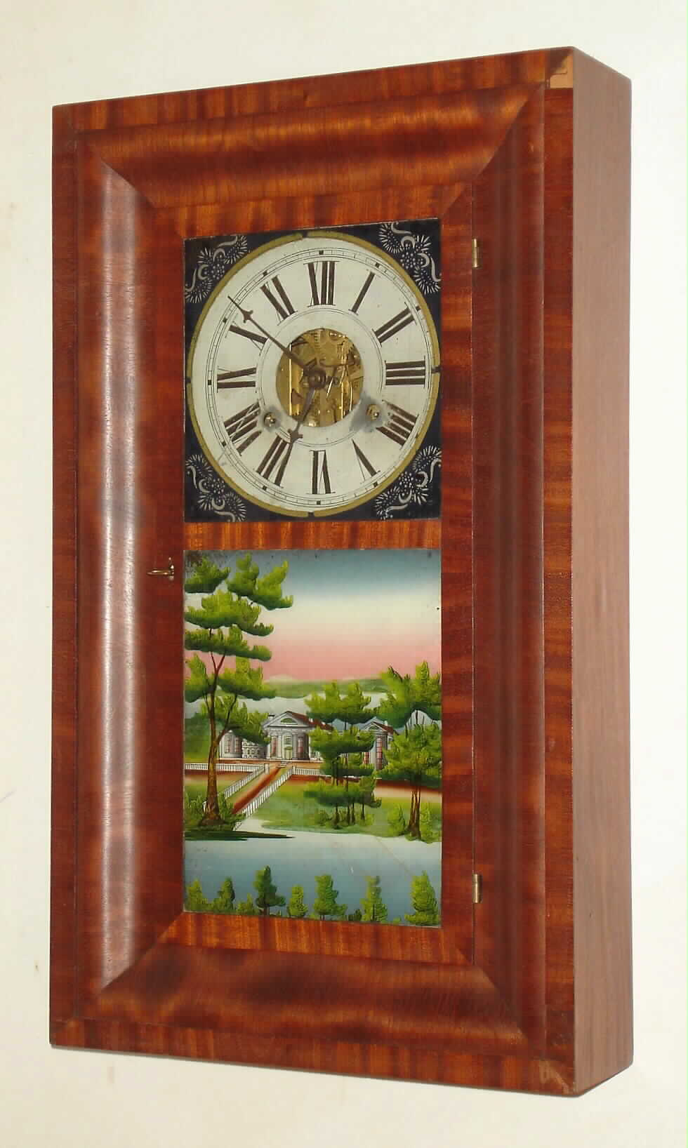 Atkins and Porter, Bristol, Conn.. 30 hour, time and strike, OG shelf clock, c1840. — Antique Clocks Price Guide