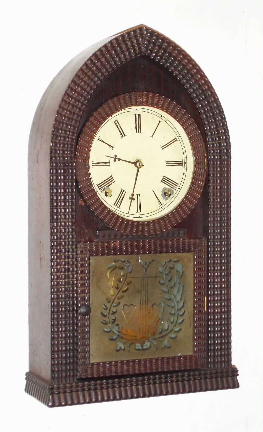 E. N. Welch, 8 day, time and strike, ripple molding beehive mantel clock, c1860 — Antique Clocks Price Guide