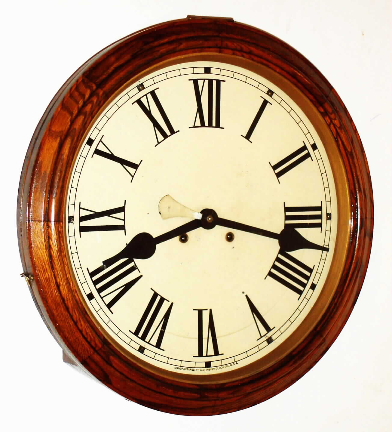 Waterbury Clock Co., Waterbury, Conn., "18 Inch Balcony", 8 day, double wind spring gallery time piece, c1915. — Antique Clocks Price Guide