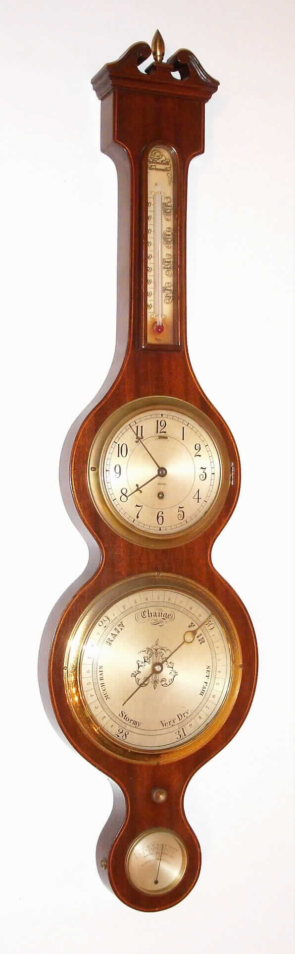 Chelsea Clock Co., Boston, Mass., "Carver", 8 day Aneroid barometer time piece. Serial No. 276055 c1940. — Antique Clocks Price Guide