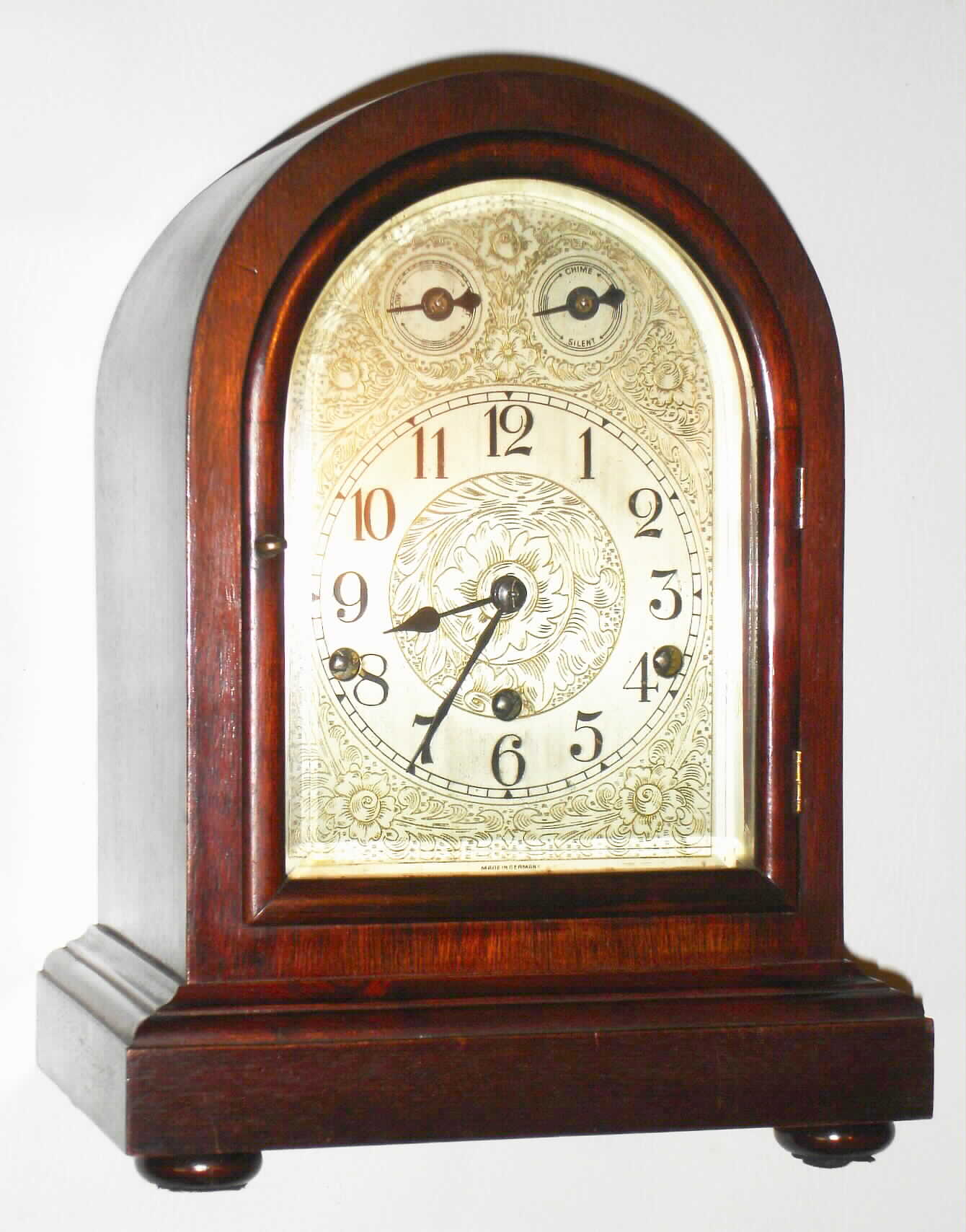 Kienzle German mahogany 8 day Westminster chime bracket clock, c1920 — Antique Clocks Price Guide