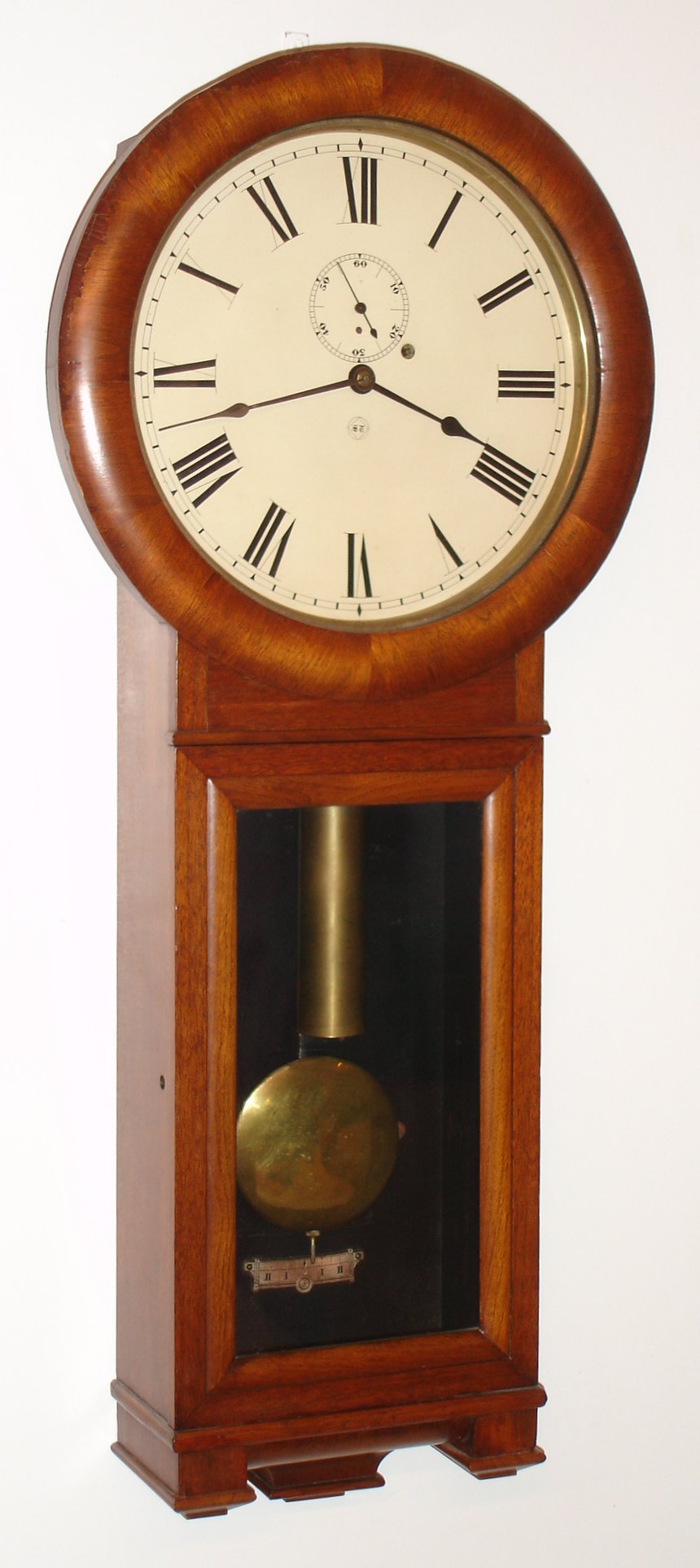 Seth Thomas Clock Co., Thomaston, Conn., "Regulator No. 2", 8 day weight wall time piece, c1900. — Antique Clocks Price Guide
