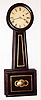 Attleboro 8 day weight driven mahogany banjo time piece, c1850
