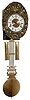 Morbier modern reproduction 8 day, time and strike wag-on-wall clock, c1990