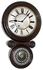 Ansonia Clock Co., New York, U.S.A., "10-Inch Kobe" wall clock, 8 day, time only spring driven movement in a rosewood case with papered dial and silk screen lower tablet, c1900