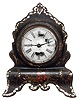 Terryville Manufacturing Company,Terryville,  Conn., 30 hour iron front torsion pendulum mantel time piece, c1855