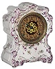 F. Kroeber, New York, "China No. 17" 8 day, time and strike porcelain mantel clock, c1898